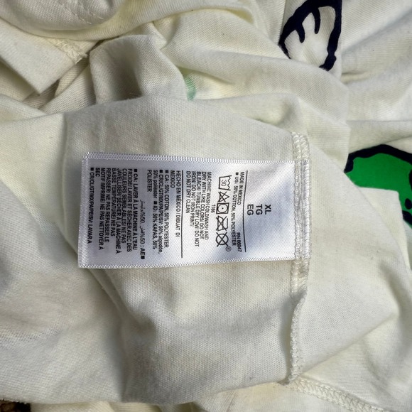 Peanuts Snoopy Golf Resort Graphic T-Shirt XL Off White Mens Short Sleeve Tee - Picture 8 of 12